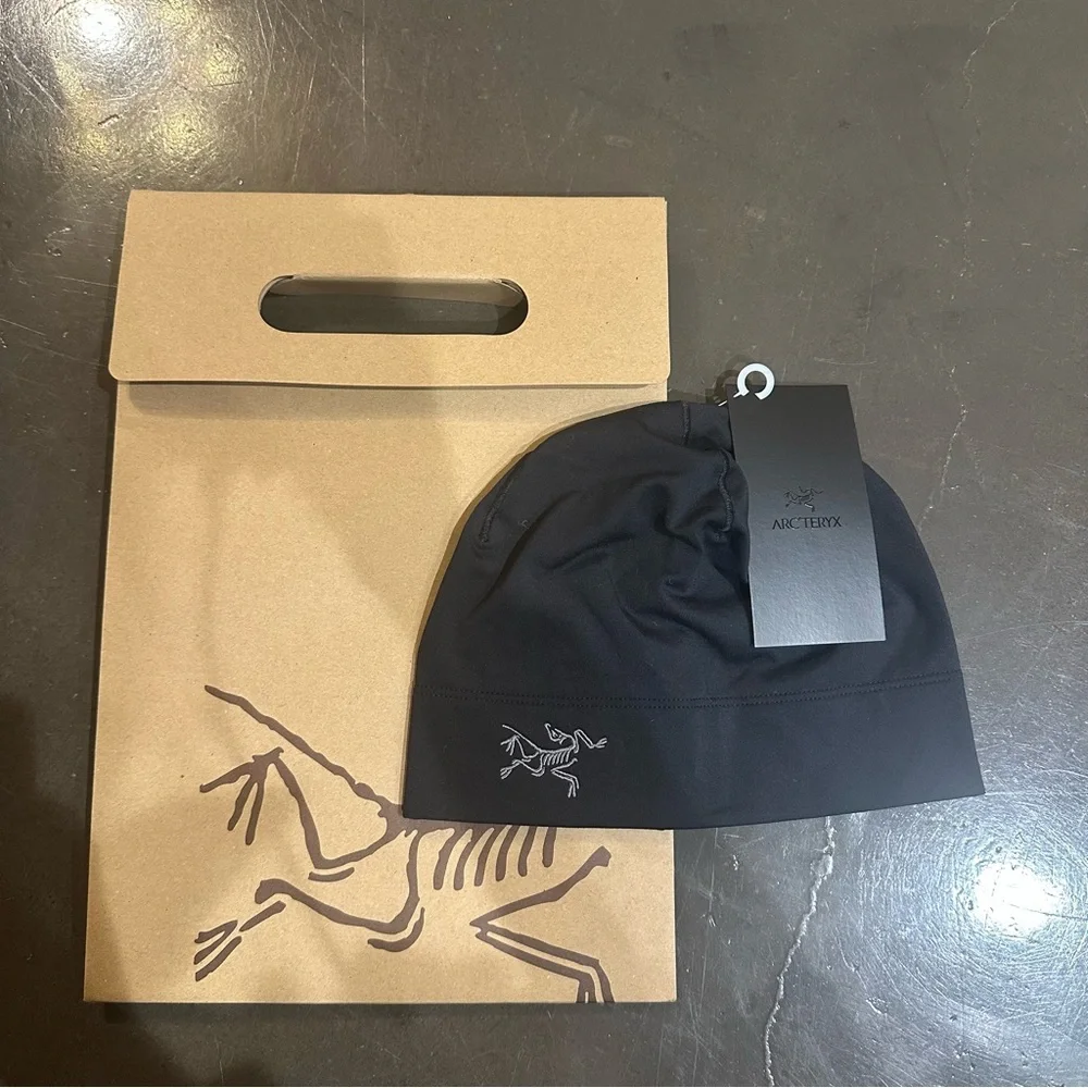 NWT - Arc'teryx Rho - Black Beanie Touque - Small / Medium - Sold Out - Picture 7 of 7